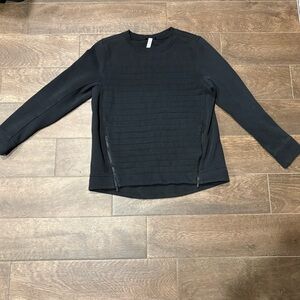 Lululemon Be True Crew sweatshirt Black Textured
